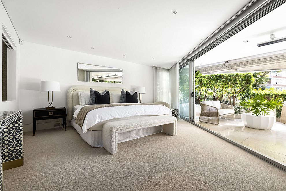 darling point property - master with balcony