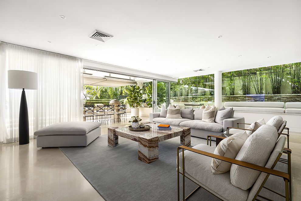 darling point property - open concept living space