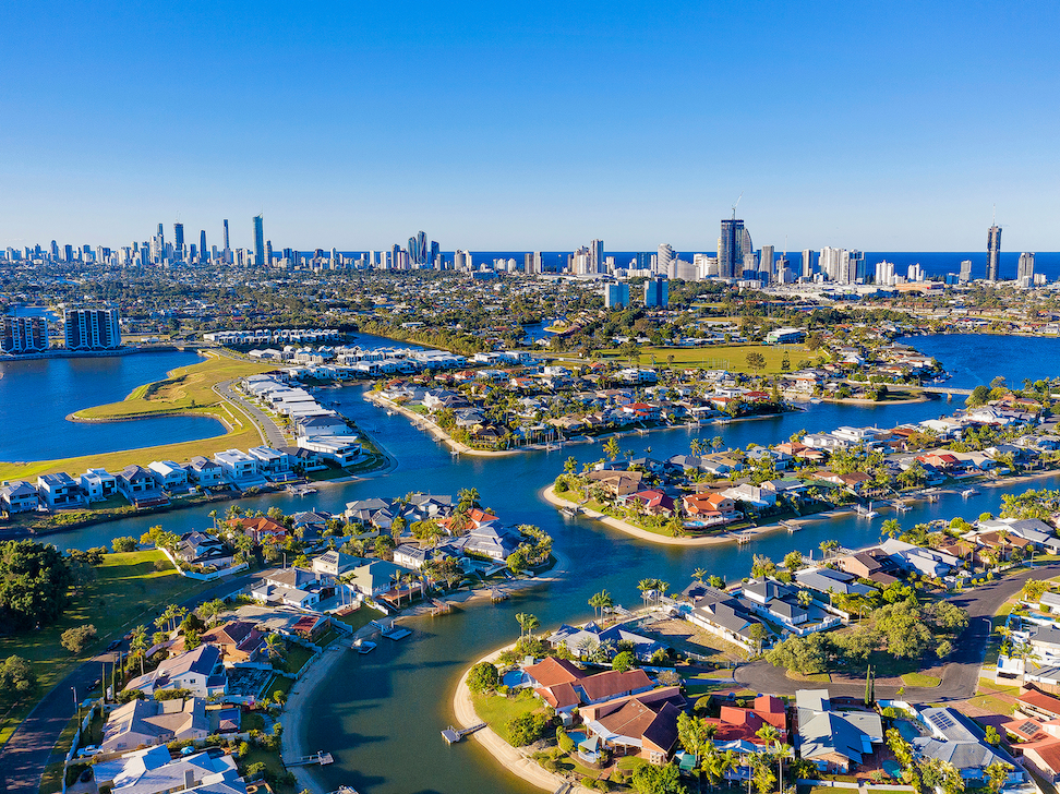 Mermaid Waters - Canal Birds Eye