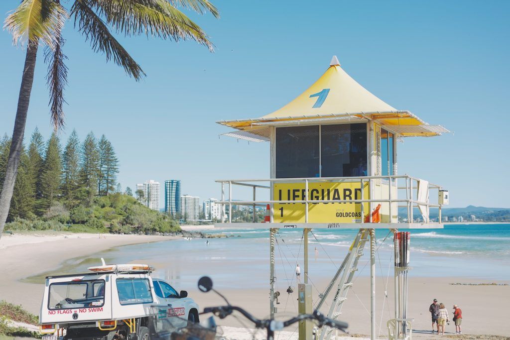 coolangatta beach, gold coast - lifeguard post